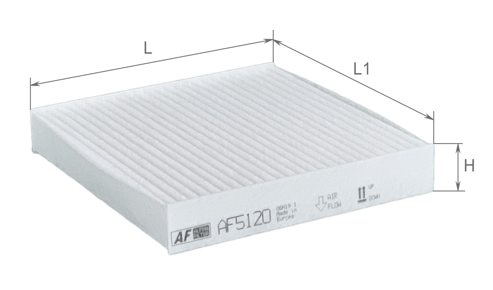 Елемент фільтруючий повітряний салону, модель AF5120, ТМ 