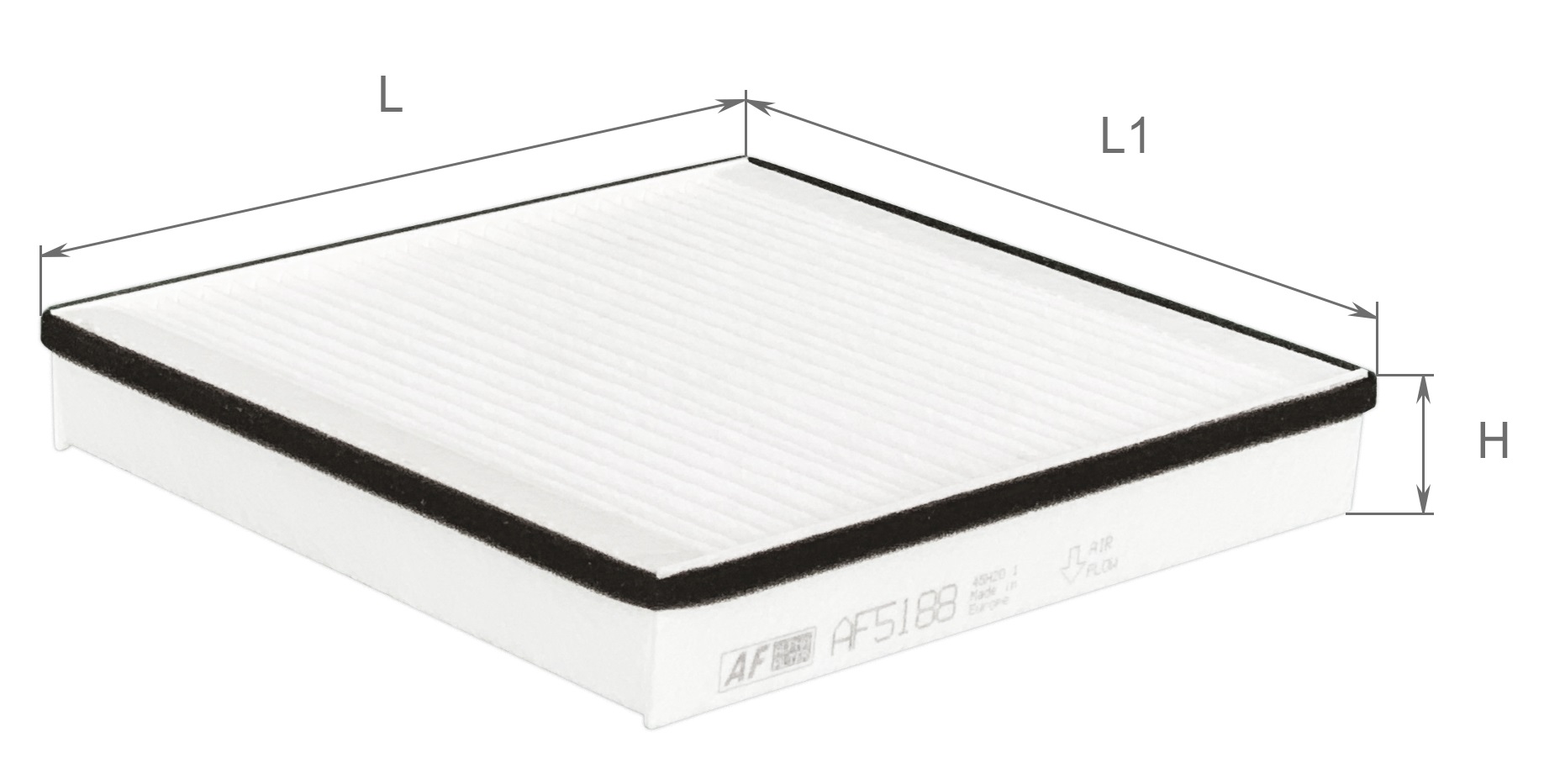 Елемент фільтруючий повітряний салону, модель AF5188 ТМ