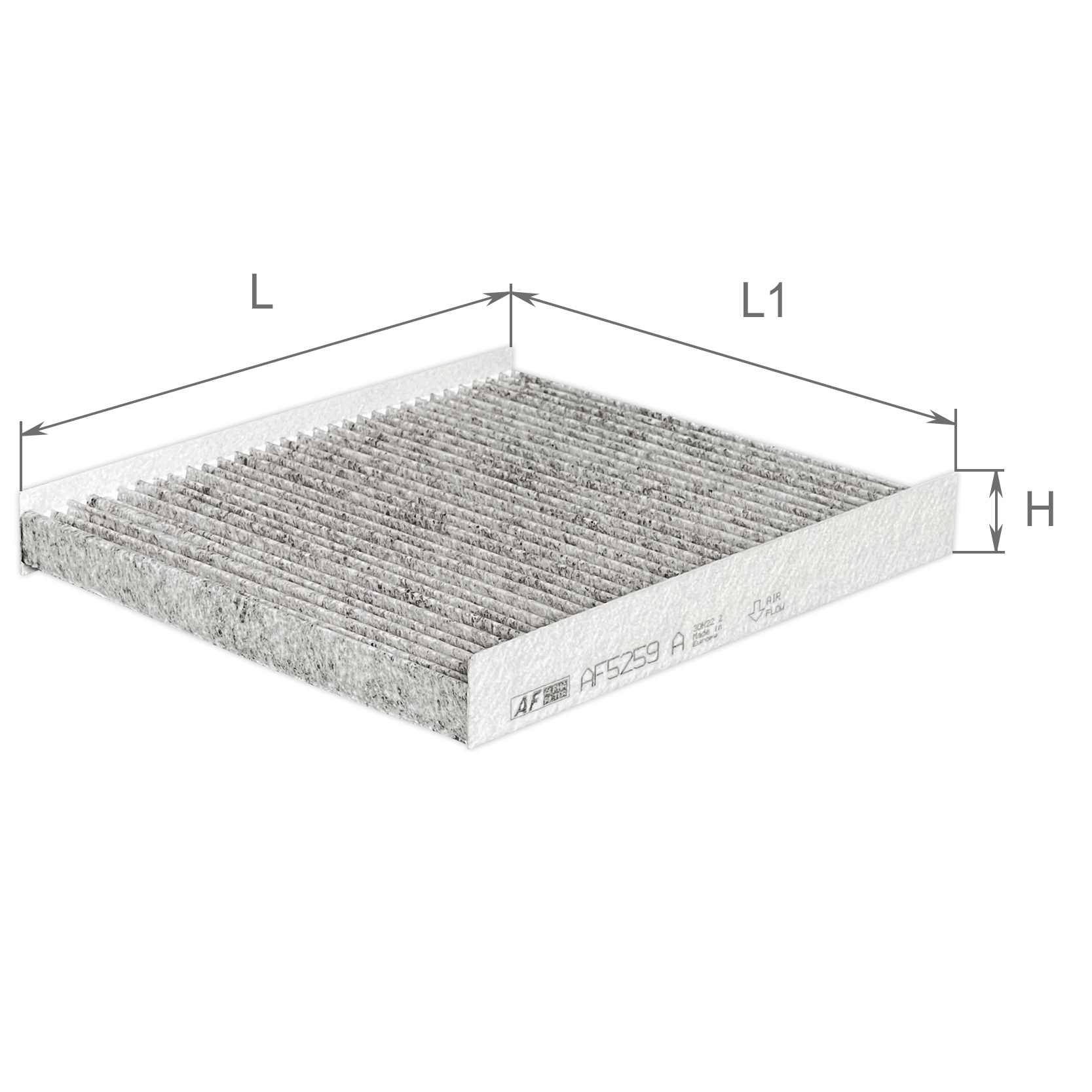 Елемент фільтруючий повітряний салону з активованим вугіллям, модель AF5259a ТМ 