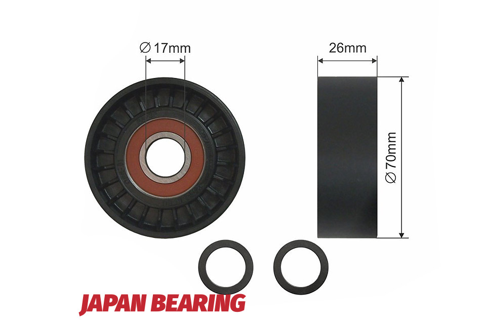 Ролик ручейкового ремня bmw 3 97-13, 5 01-10, 6 02-10, 7 00-08, x3 03-10, x5 99-13, x6 06-14, ssang yong actyon 06-, kyron 05-12, rexton 02-12, rodius