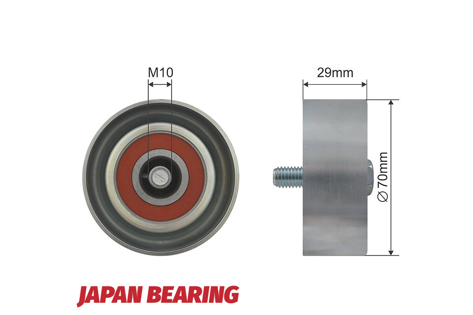 Ролик ручейкового ремня hyundai ix35, santa f ii, santa f iii, kia optima, sorento ii, sorento iii, sportage 2.0/2.2d/2.4 01.09-