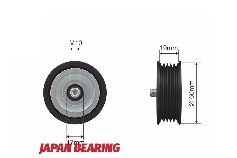Ролик натяжителя ручейкового ремня, hyundai accent iii