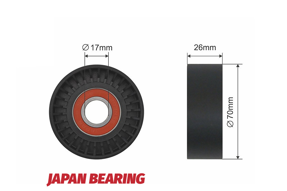 Ролик ручейкового ремня mercedes sprinter 3.5-t (906), sprinter 3-t (906), sprinter 4.6-t (906), sprinter 5-t (906) 3.0d 06.06-