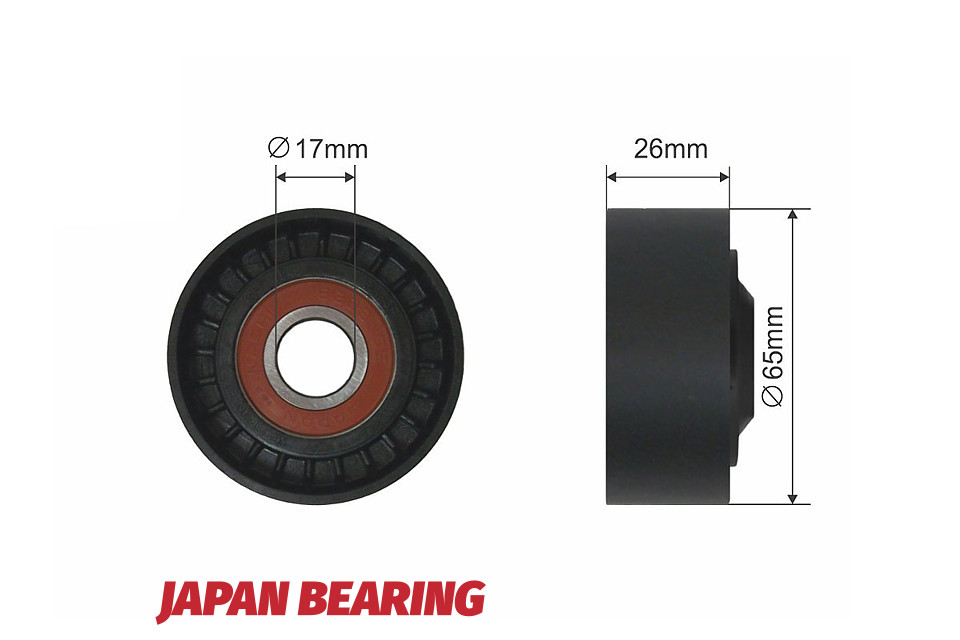 Ролик ручейкового ремня nissan micra k12 1.5dci, note e11 1.5dci 2005.09-