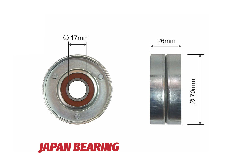 Ролик ручейкового ремня opel astra g, astra h, astra h gtc, combo, combo tour, corsa c, meriva a 1.7d 02.00-