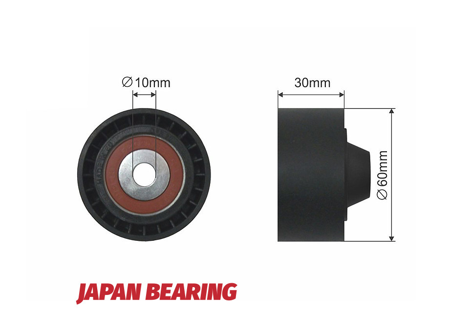 Ролик ручейкового ремня nissan nv400, primastar, qashqai i,renault espace iv, fluence, grand scenic ii, grand scenic iii, grand scenic iv, koleos i, l