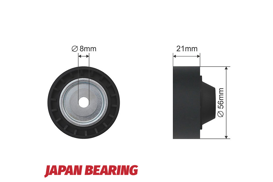 Ролик натяжителя ремня ручейкового, dacia logan