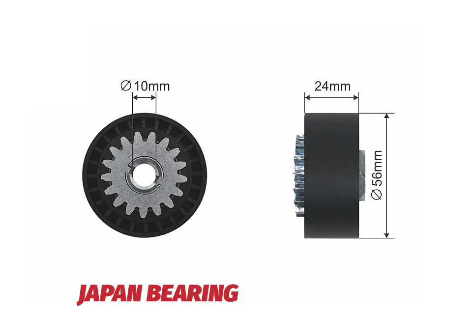 Ролик натяжителя ручейкового ремня, dacia logan