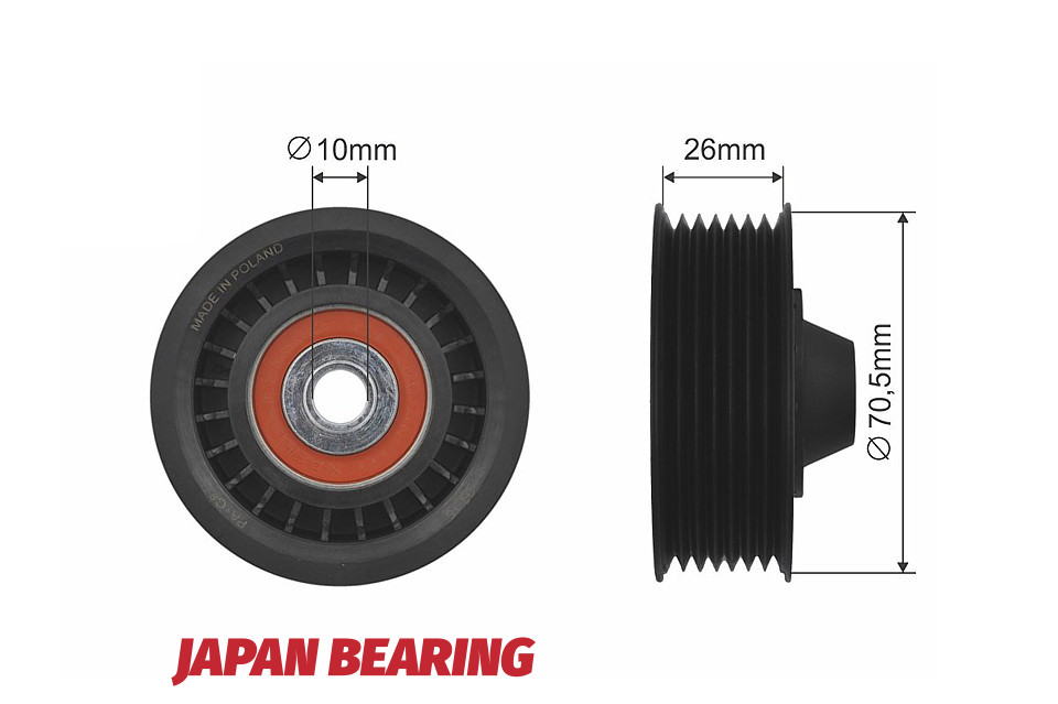 Ролик натяжителя ручейкового ремня, dacia dokker