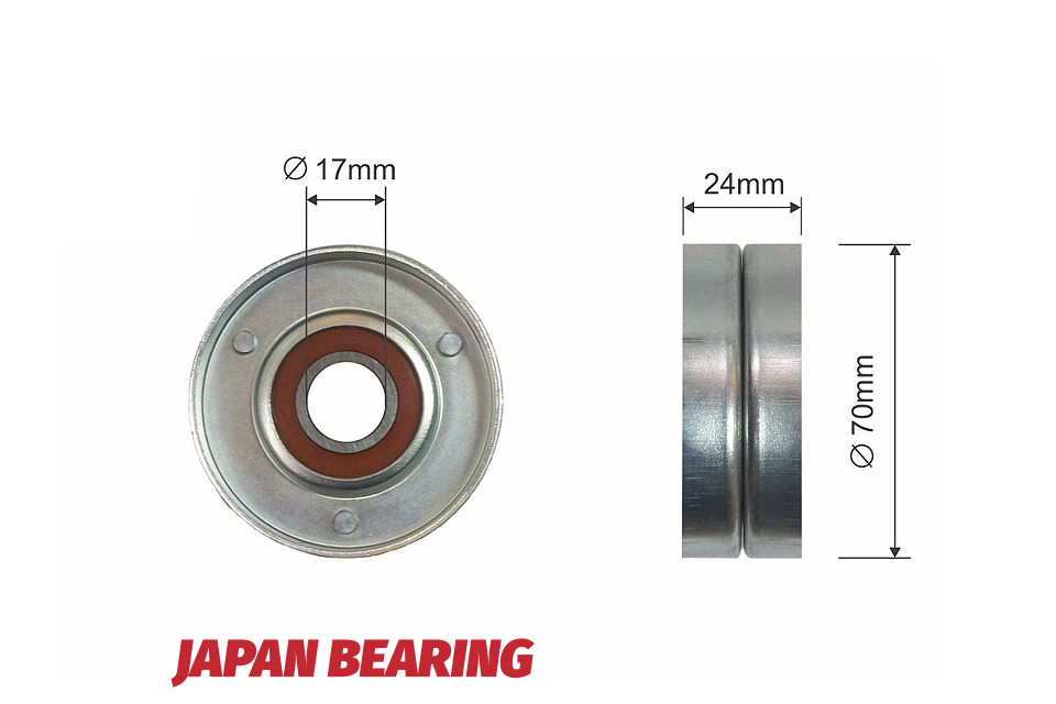 Ролик ручейкового ремня seat leon, toledo ii skoda octavia i vw bora, caddy ii, caddy iii, golf iv, golf v 1.4/1.6 11.95-12.10